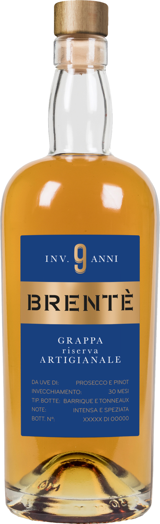 Grappa Gran Riserva Brente Cuvee 9 anni 0,7l