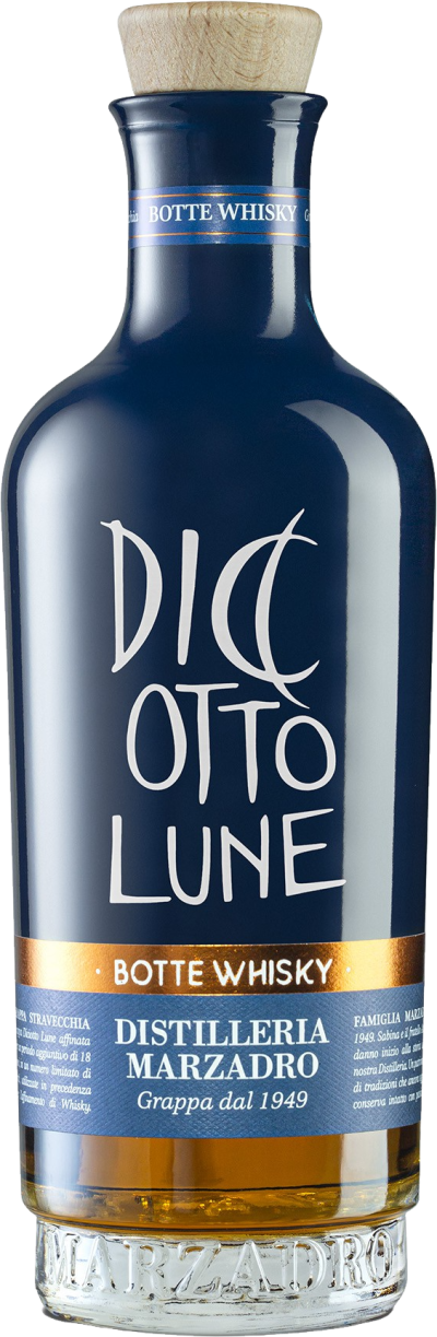Grappa Stravecchia Diciotto Lune Botte Whisky 0,5l
