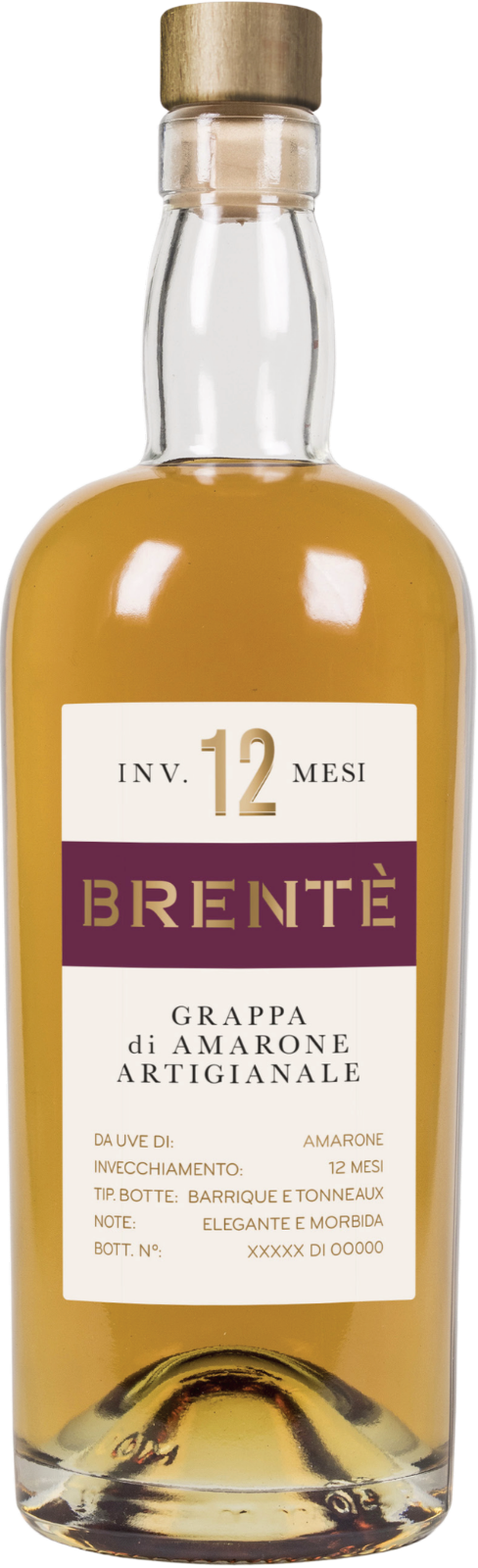 Grappa Brentè di Amarone Artigianale Invecchiata 12 Mesi 0,7l